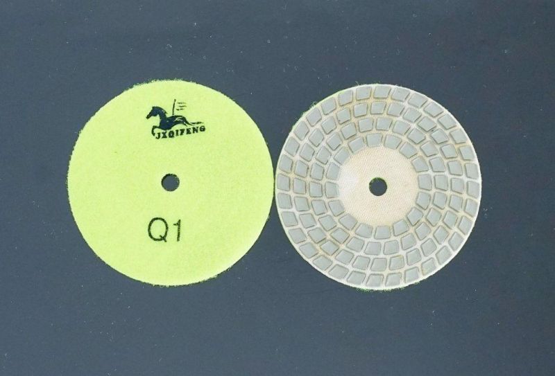 Qifeng Manufacturer Power Tool Factory 4-Step Diamond Polishing Pad for Granite&Marble