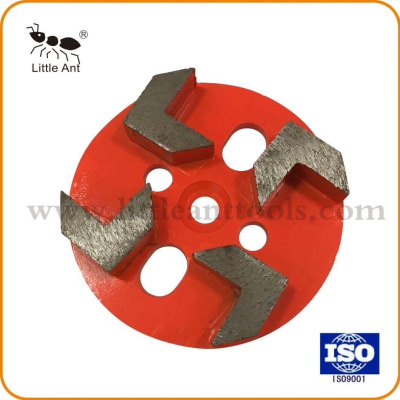 4"/100mm Metal Diamond Segment Grinding Plate Abrasive Disk Hardware Tools for Concrete