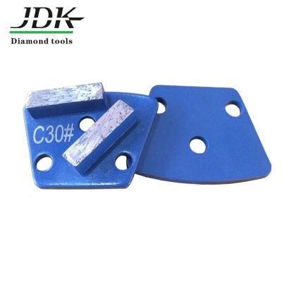 Double Rectangle Segment Diamond Trapezoid Grinding Plates for Concrete Grinding