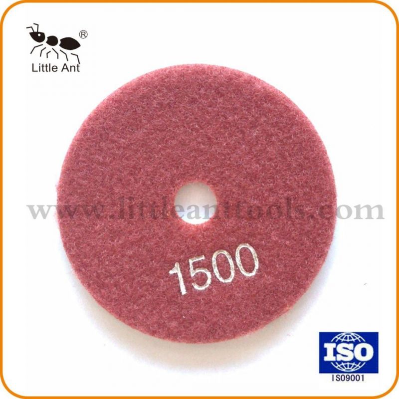 100mm Wet Used Diamond Polshing Pad for Marble Granite Stones