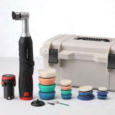 Portable Nano Electric Cordless Mini Orbital Car Polisher Dual Action Polishing Machine Set