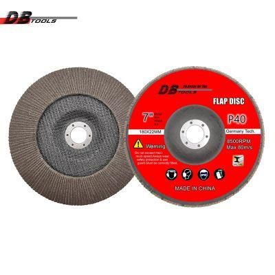 7&quot; 180mm Flap Disc Calcinate a/O for Stainless Steel Grit 40