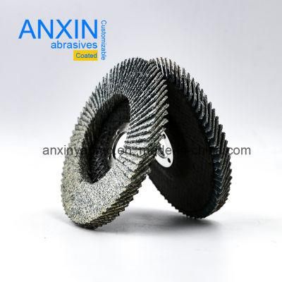 Ceramic Flap Disc with Anti-Clogging White Coating for Aluminum