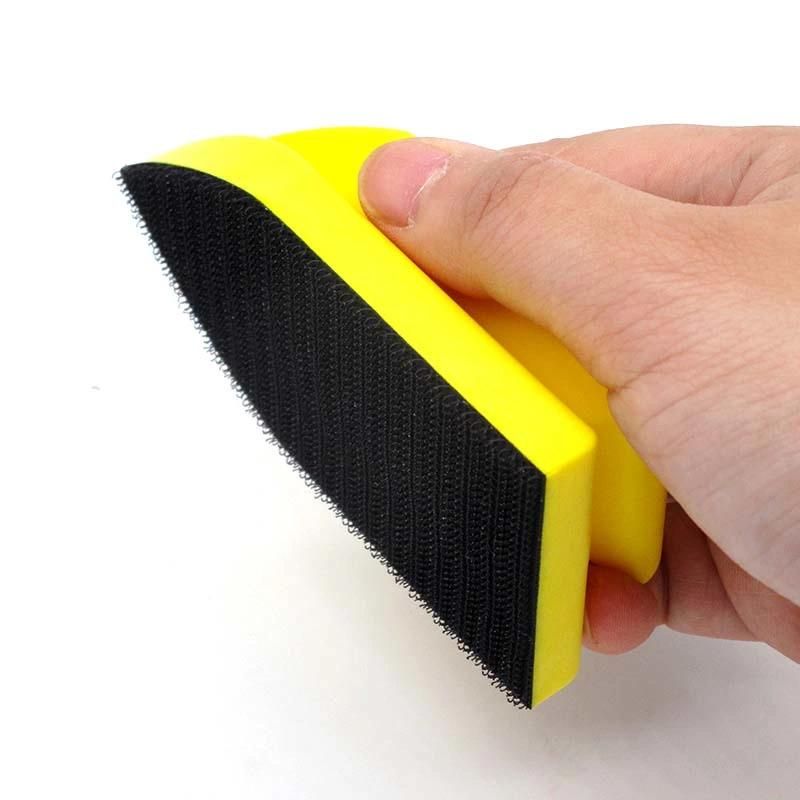 100X50mm PU Foam Hand Sanding Block for Hook & Loop Sanding Disc