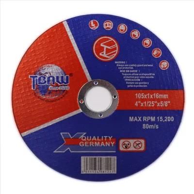 High Speed Sharp Abrasive Tools Cutting Wheels 4inch 105mm 107mm for Metal Steel