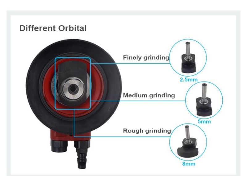 150mm Air Pneumatic Orbital Sander 6inch Central Vacuum