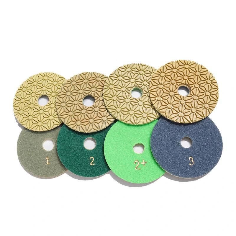Wet and Wet Grinding Diamond 4 Inch Concrete Marble Polishing Pad