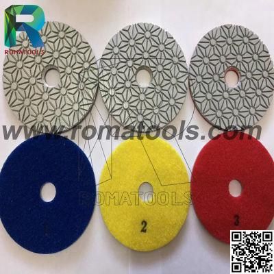 4 Inch Wet Polishing Pad for Marble Floor Polishing