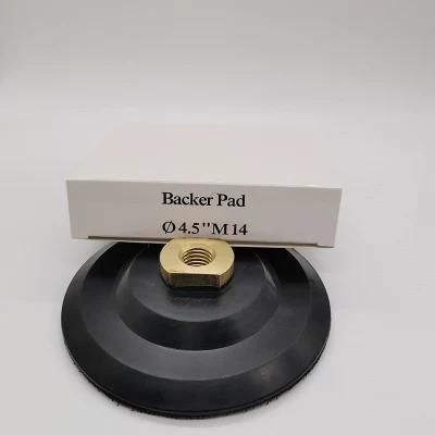 100mm Convex Backing Diamond Polishing Pads for Stone Floor Marble Granite Care Hard Rubber Backer Pad