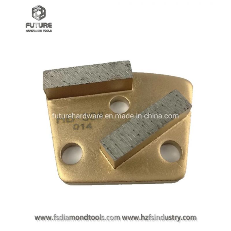 Trapezoid Diamond Metal Bond Grinding Shoes for Concrete Floor