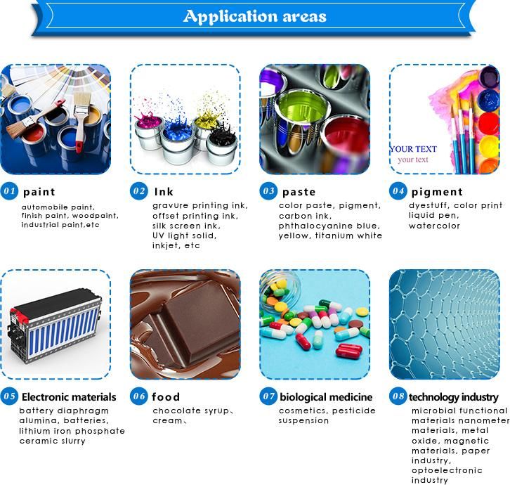 Ele High Efficiency Horizontal Sand Bead Mill with Ce ISO Manufacturer for Ink Paint Pigment