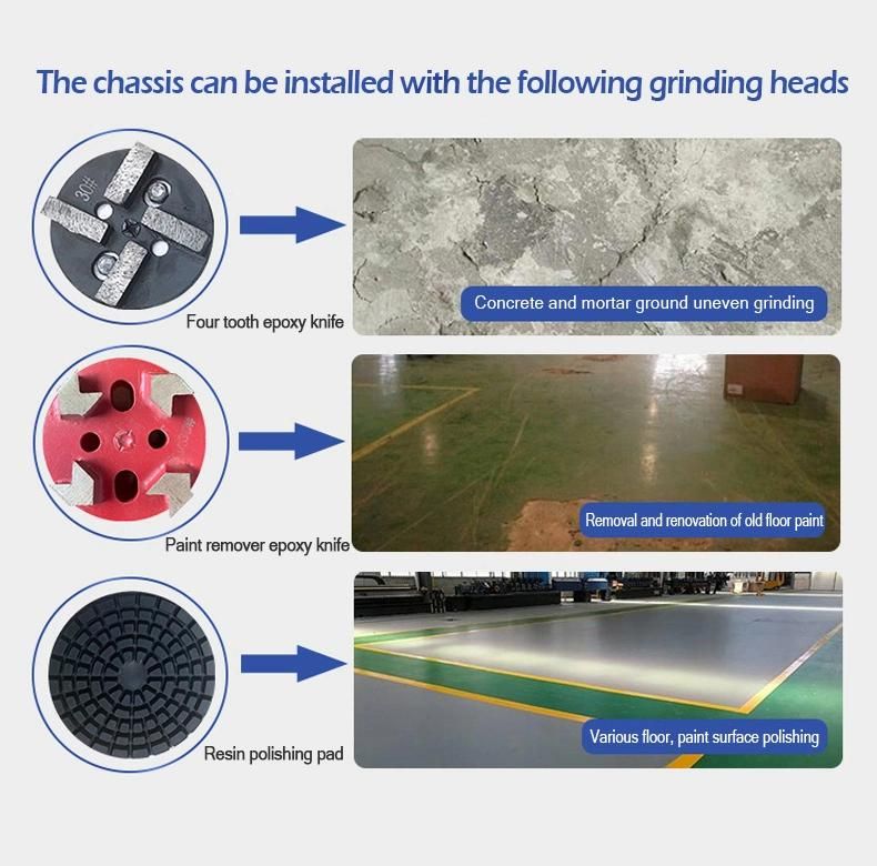 Terrazzo Floor Epoxy Road Grinding Machine Concrete Grinder