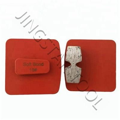 Double Segments Diamond Concrete Floor Grinding Pads for Redi Lock System