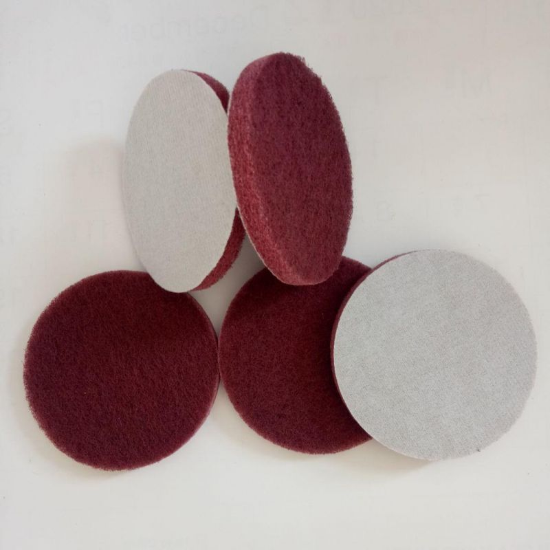 Non Woven Velcro Disc Pad for Finishing and Wire Drawing