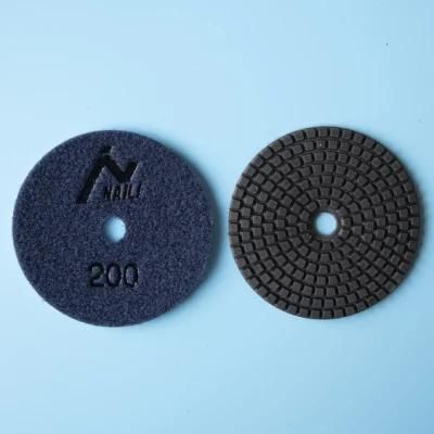 Qifeng Power Tool 3&quot; Diamond Resin Wet Polishing Pads Granite Concrete Stone