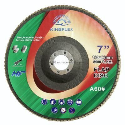 Flap Disc, 180X22mm, Aluminium Oxide, A60#, for General Steel