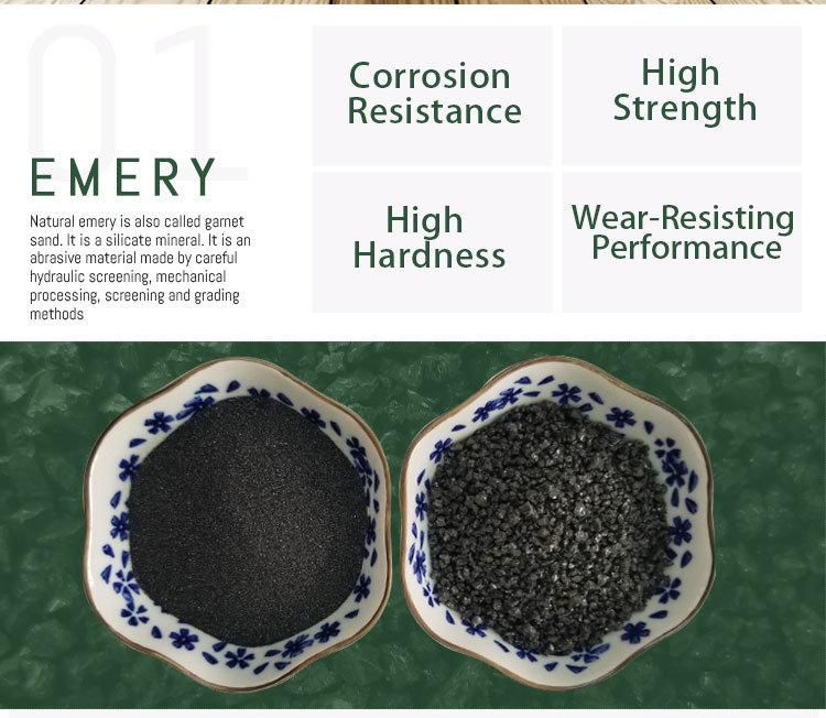 Wholesale Price Black or Gray Emery Particles for Abrasive Sandblasting Polishing