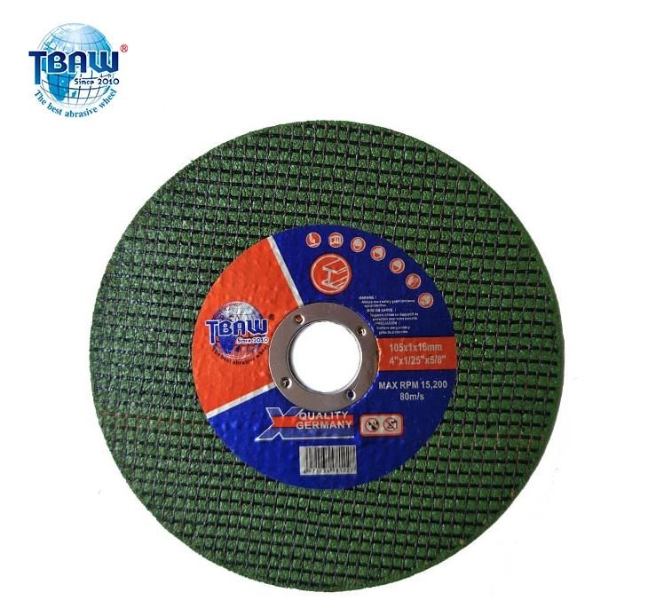 Factory 105 Cut off Wheel 4 Inch Stainless Steel Cutting Wheel for Metal Abrasive Steel Cutting Disc