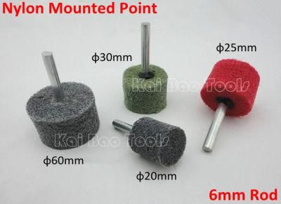 Nylon Mounted Point with 6mm Rod