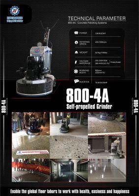 Multi-Functional Concrete Floor Grinder with Vacuum Outlet