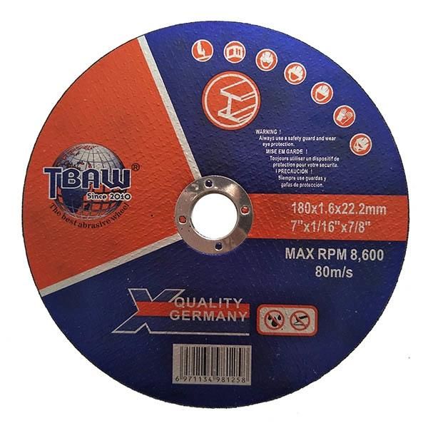 7inch Abrasive Cutting Wheel Metal Grinding Wheel Euro Market 180*1.6*22mm