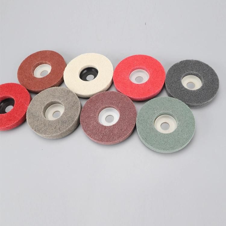 Non Woven Nylon Fiber Abrasive Buffing Grinding Wheel Polishing Wheel