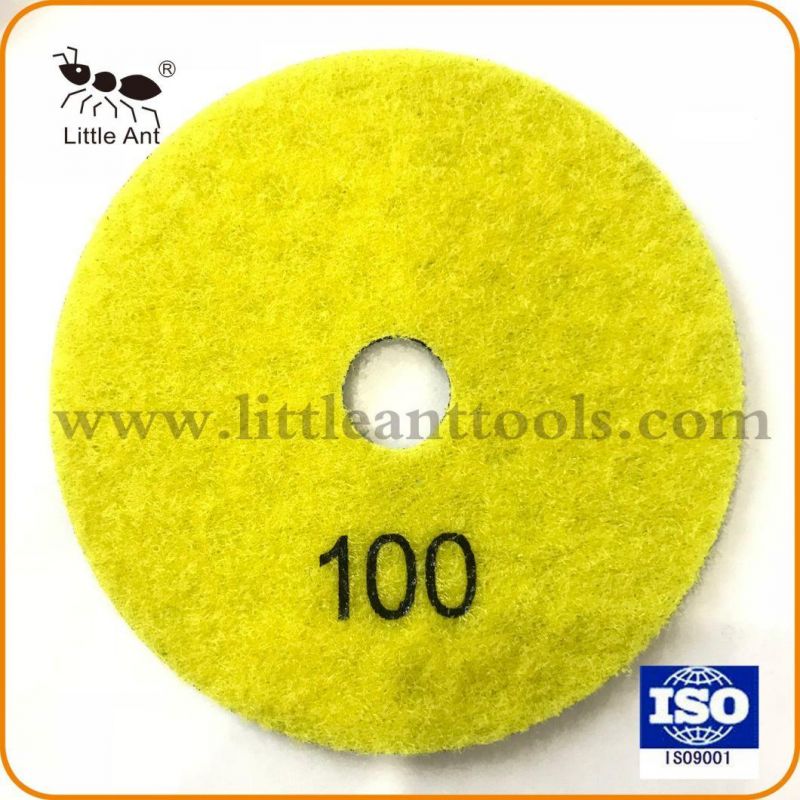 Dry Diamond Resin Abrasive Tools Grinding Plate Polishing Pad for Stone 4"/100mm