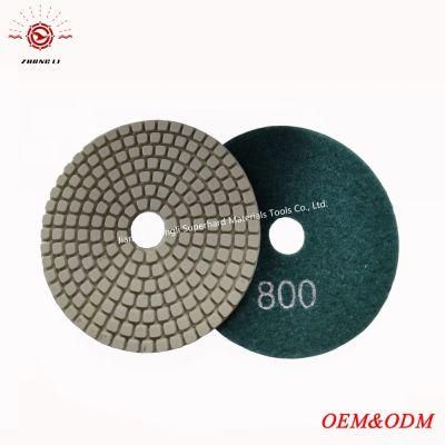 100mm High Quality Wet Polishing Pad for Marble Slabs