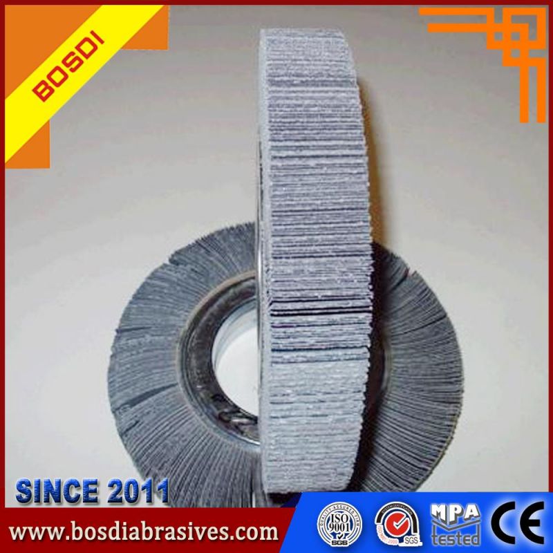 14"X2"X2" Unmounted Flap Wheel Grinding Magnesium and Titanium Alloy and Stainless Steel, Abrasive Flap Wheel Without Shank