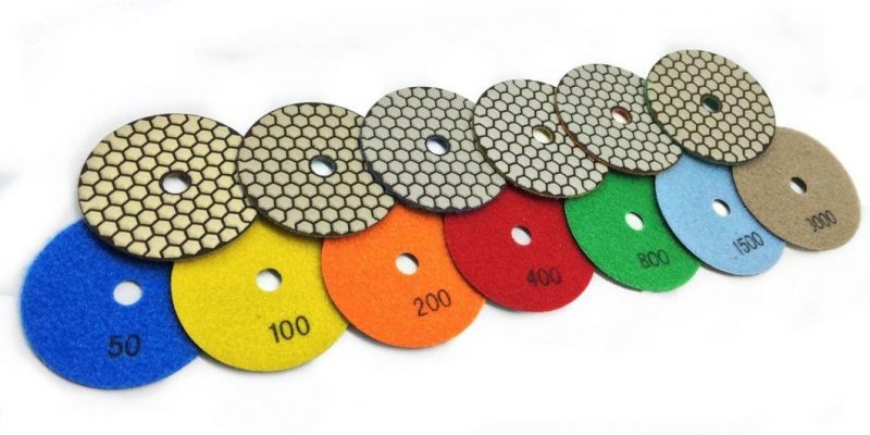 100mm Diamond Dry Flexible Polishing Pads for Stone