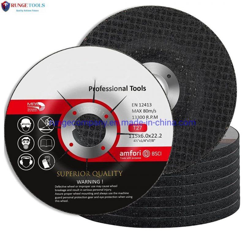 4.5" Super Long Durable Efficient Metal Stainless Steel Inox Grinding Disc for Angle Grinder Power Tools