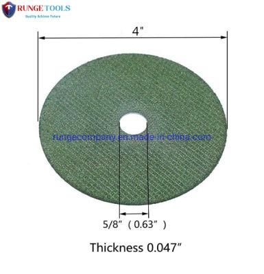 Super Long Durable Effecient 4&quot; Cutting Discs for Stainless Steel Metal Power Tools Angle Grinder