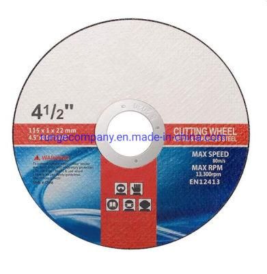 Power Electric Tools Parts 4.5&quot;X0.04&quot; Cutting Disc Cut off Wheels for Metal &amp; Stainless Steel for Angle Grinders