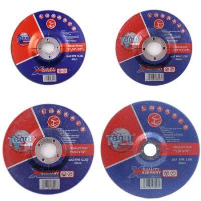 4&prime;&prime;/4.5&prime;&prime;/5&prime;&prime;/6&prime;&prime;/7&prime;&prime;/9&prime;&prime;inch Thickness 6mm 2.5/3net Polishing Abrasive Grinding Wheel