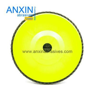 Zirconia Alumina Flap Disc with Green Plastic Backing