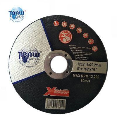 125X1.0X22mm Metal Inox Stainless Steel Abrasive Cutting Wheel Cut off Wheel Cutting Disc