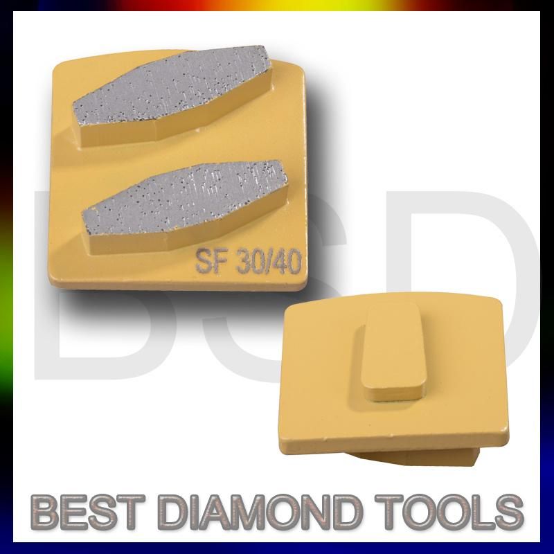2 Bar Soft Bond 30 Grit Abrasive Disc Diamond Metal Bond Segment Grinding Shoes
