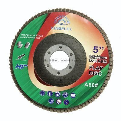 Flap Disc, 125X22mm, Aluminium Oxide, A60#, for General Steel