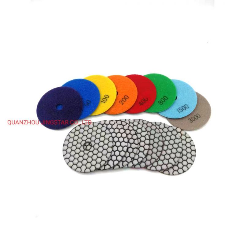 Diamond Resin Bond Honeycomb Dry Flexible Polishing Wheel for Marble Polishing