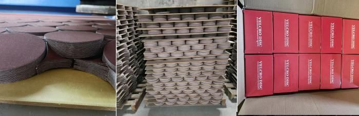 Round Hook and Loop China Factory Abrasive Sanding Paper Disc