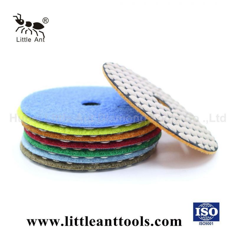 4 Inch Diamond Polishing Tool, Dry Polishing Pad Buff for Granite, Marble, Engineered Stone