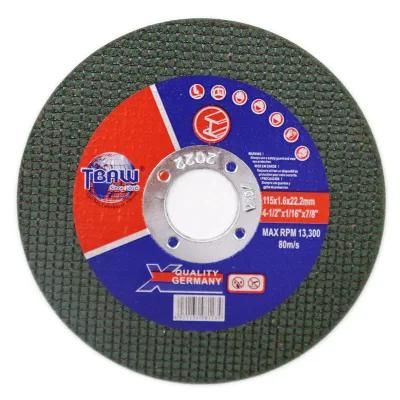 4.5inch 115X1.6X22mm OEM High-Quality Cutting Wheel Disc for Metal, Stainless Steel