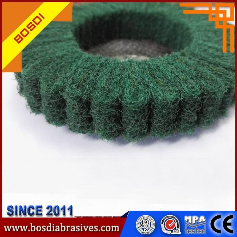 5" Inch Non Woven Upright Flap Wheel for Polishing Tainless Steel