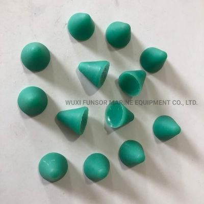 Plastic Polishing Media in Cone Shape Pyramid Shape Red Green Color