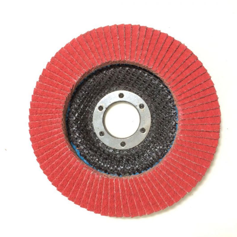 115mm Ceramic Grain Flap Disc for Grinding Stainless Steel and Metal