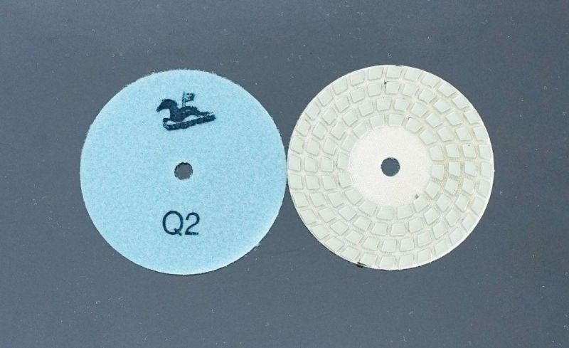 Qifeng 4-Step Diamond Resin Bond Dry Polishing Pads for Granite&Marble