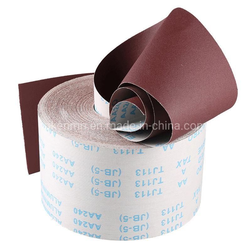 Wet and Dry Abrasive Belt Type Coated Sanding Sand Paper for Sanding Belt Sander Replacement Roll