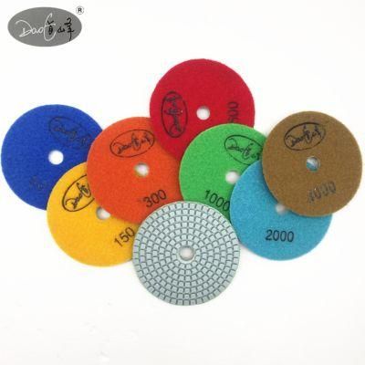 Daofeng 3inch 80mm Wet Polishing Pads for Granite Marble Quartz