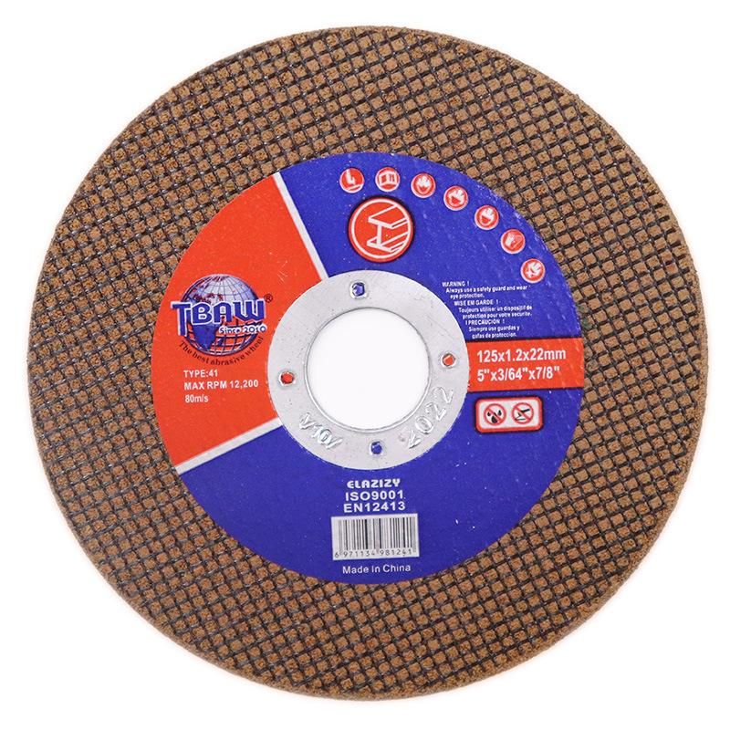 125X1.2 mm Inox and Metal Abrasive Grinding and Cutting Wheel for Stainless Steel with MPa ISO