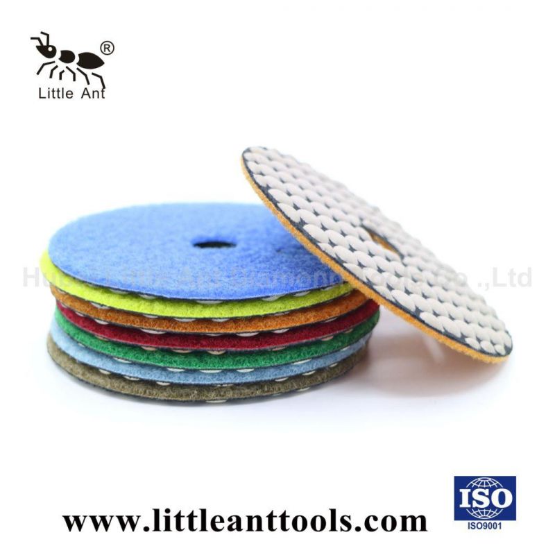 4" B Hexagon Dry Polishing Pad